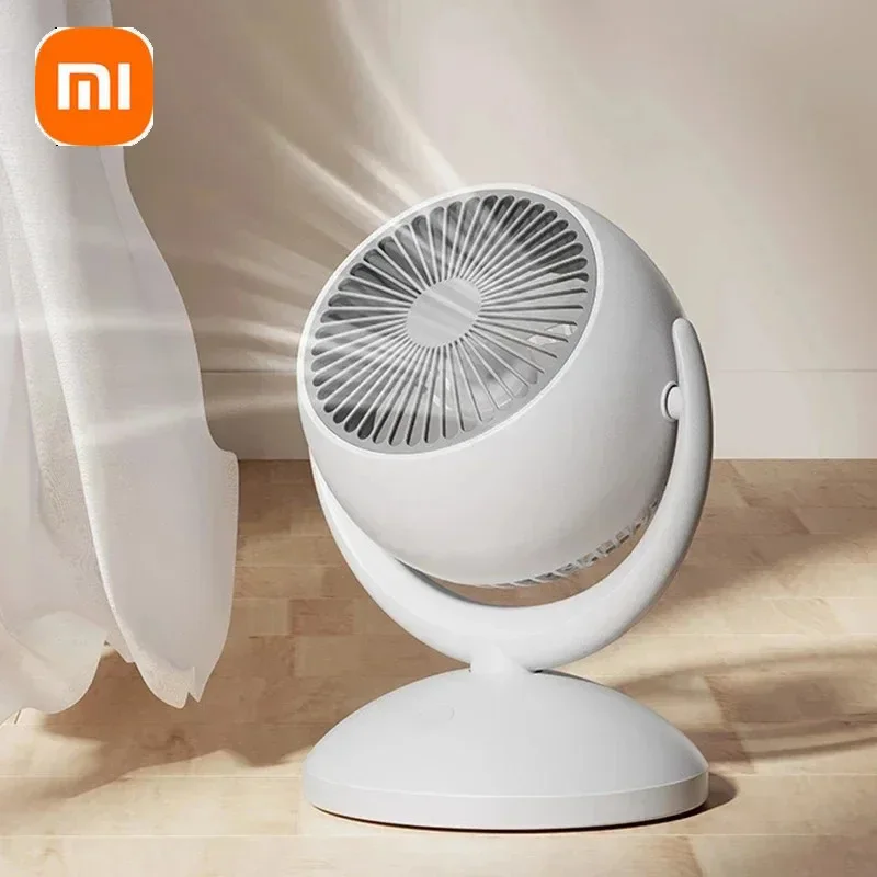 

Xiaomi Air Cooling Fan For Office Strong Wind Cycling 4 Speed Adjustable 360° Rotation USB Desktop Silent Air Cooling Fan