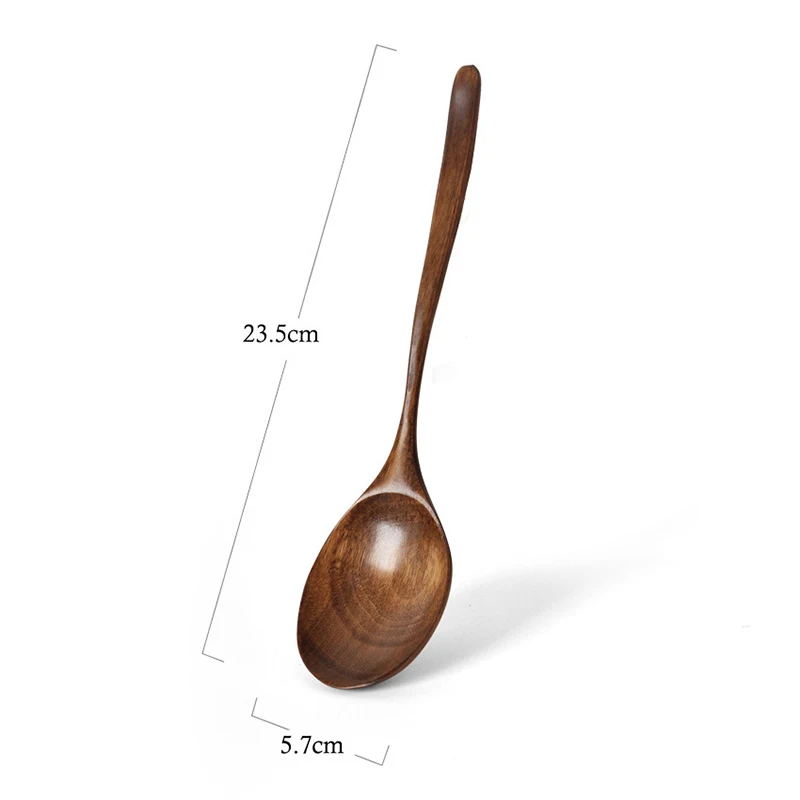 Kitchen Utensils Wooden Spoon Eco-friendly Tableware Gift Natural Easy To Clean Oval Spoon Eating Stirring wooden spoon,wooden cooking spoon