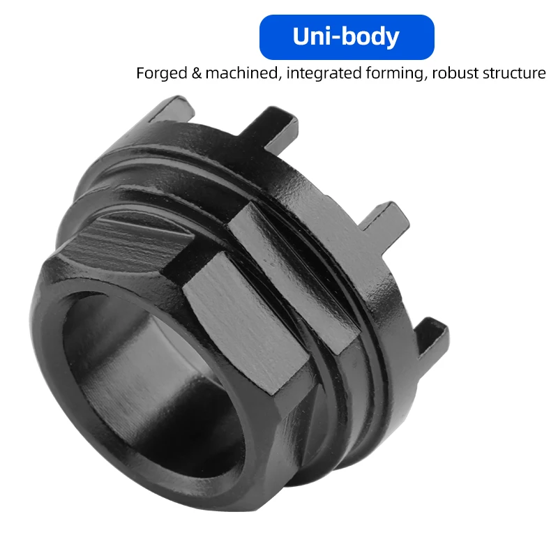 8개의 치아 체인링 잠금 링 제거 슬리브 전자 자전거 자전거 드라이브 사이드 하단 브래킷 설치용 8개의 노치 도구 ISIS B.B. 컵