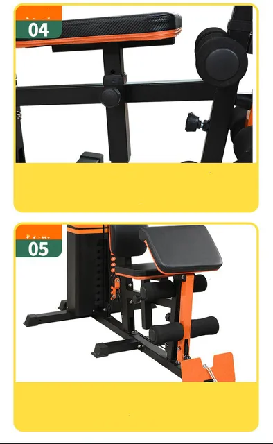 Home Gym Exercise Adjustable 45kg 68kg Weight Stack Machine Cable Crossover Multifunction Strengthen Machine 5