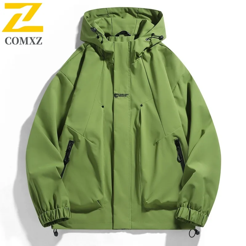 EiAO Windbreaker Couple's  Waterproof Windproof Loose Fit Hiking Coat for Camping Fishing Spring Autumn Outdoor Wear Jackets
