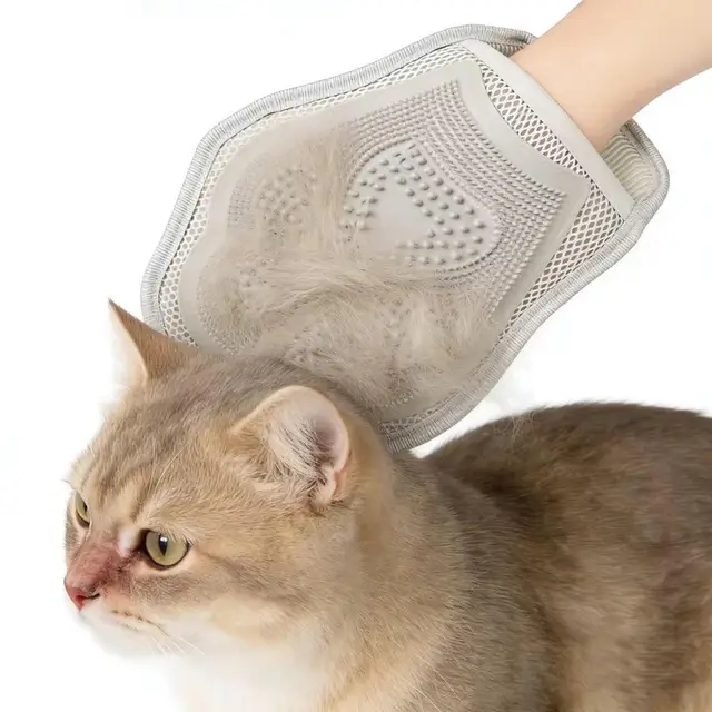 silicone Pet Hair Remover Brush Glove Efficient cleaning Deshedding Glove Dog Hair Removal From Sofa Carpet Clothes Pet Gloves 1