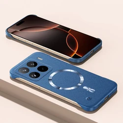 Magnetic Frameless Sand Rock Matte Case - Ultra Thin Hard Cover - Xiaomi Mi 10 Pro 5G (Blue)