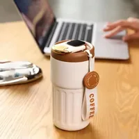 450ML Temperature Display Coffee Cup High Beauty Couple Gifts Cup Thermal Portable Tumbler Thermos for Coffee Water Bottle 4