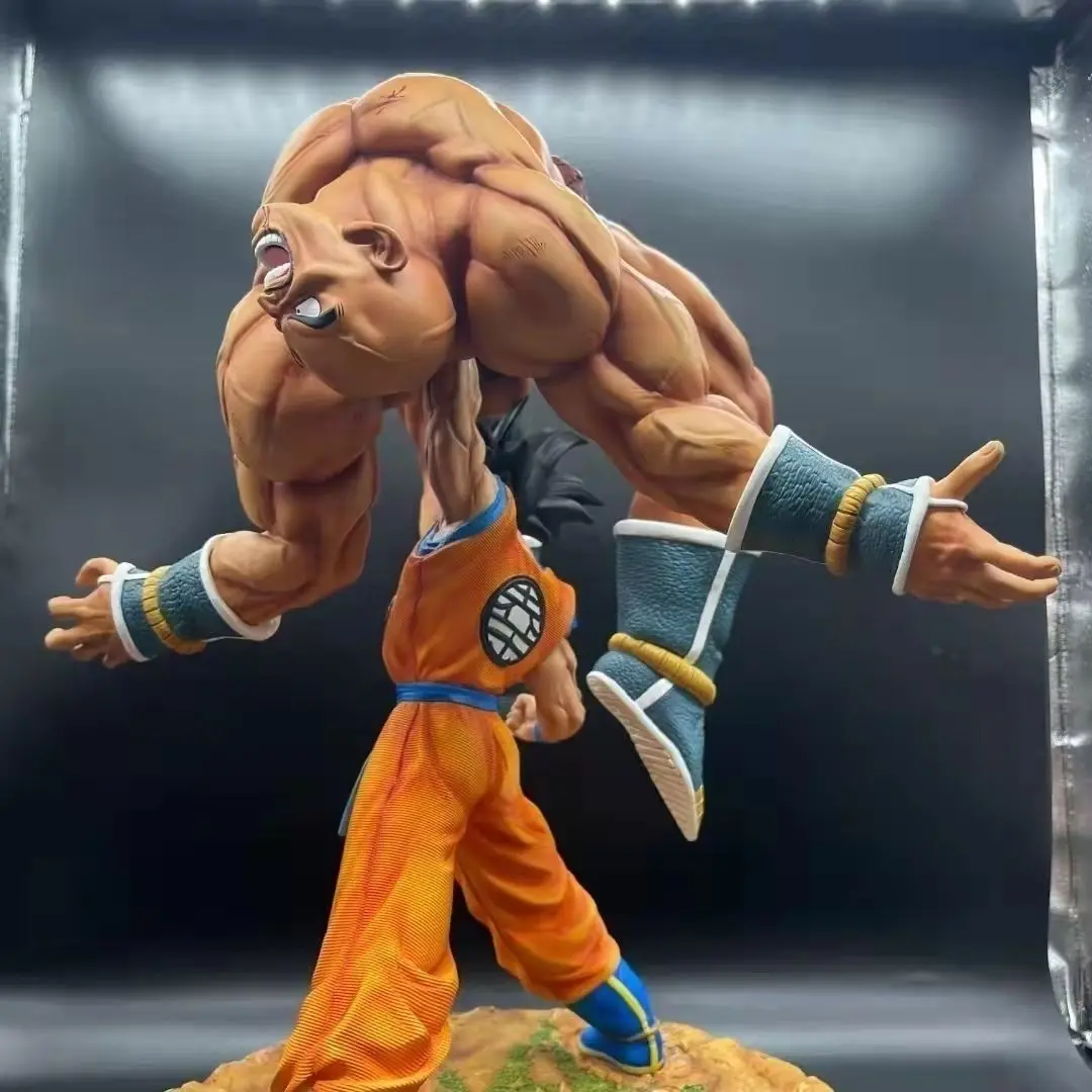 Figurine Dragon Ball Z Son Goku VS Nappa Megahouse Gashapon 2007 Japon Rare