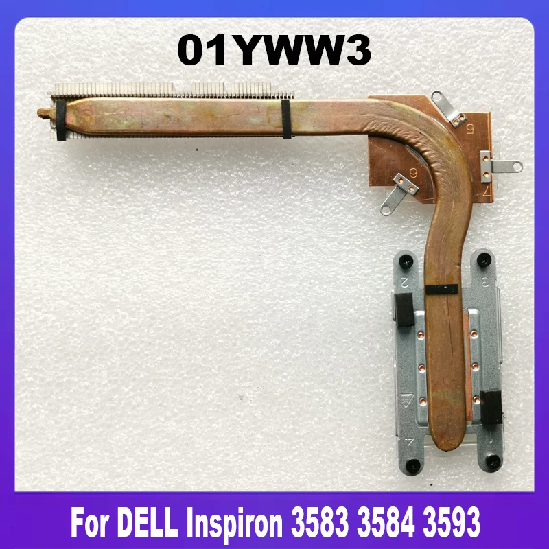 01YWW3 New Original For DELL Inspiron 3583 3584 3593 Laptop CPU Cooling Fan Heatsink Radiator Copper Tube 1YWW3 CN-01YWW3 YWW3