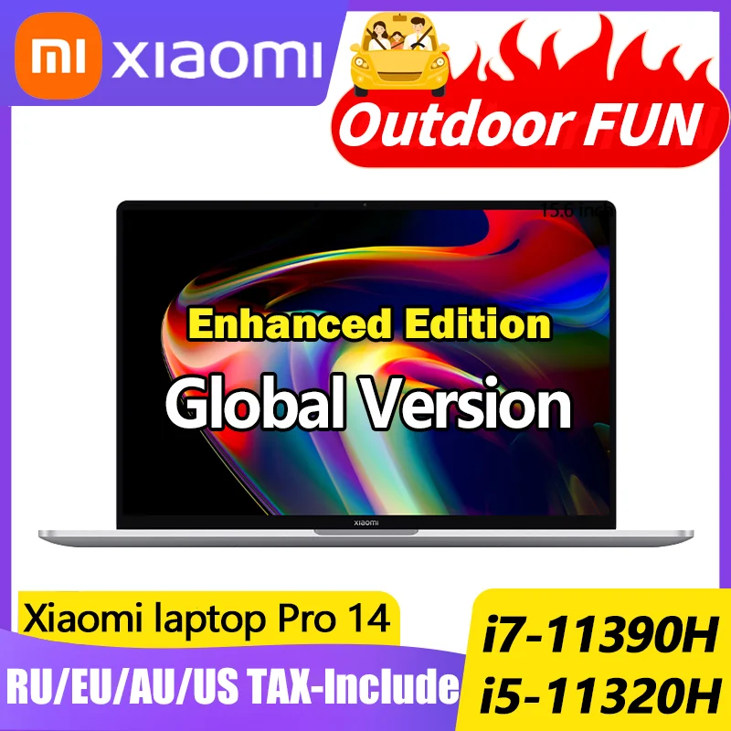 Ноутбук Xiaomi Mi Laptop Pro 14 улучшенное издание 11 яркости Intel i7-11390H MX450 120 Гц 2 5 K экран 16 + 512