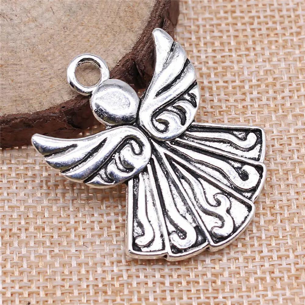 

Diy Accessories Double Sided Angel Charms Jewelry Tools 40x32mm 2pcs
