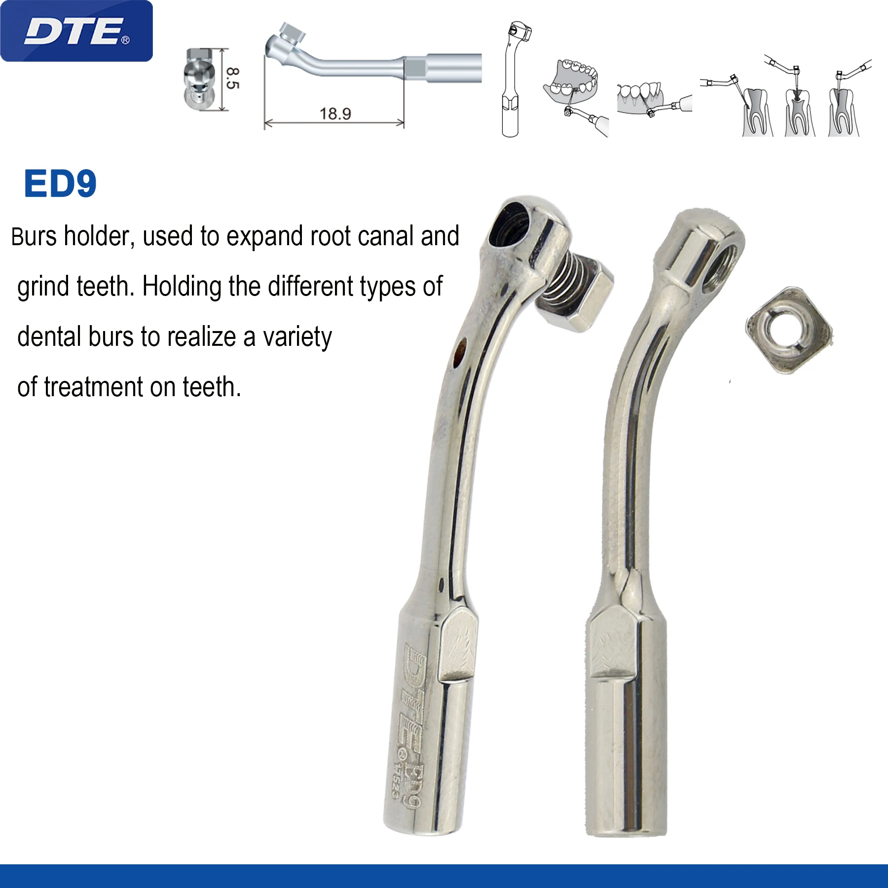 Woodpecker DTE Dental Ultrasonic Scaler Dicas Escalação