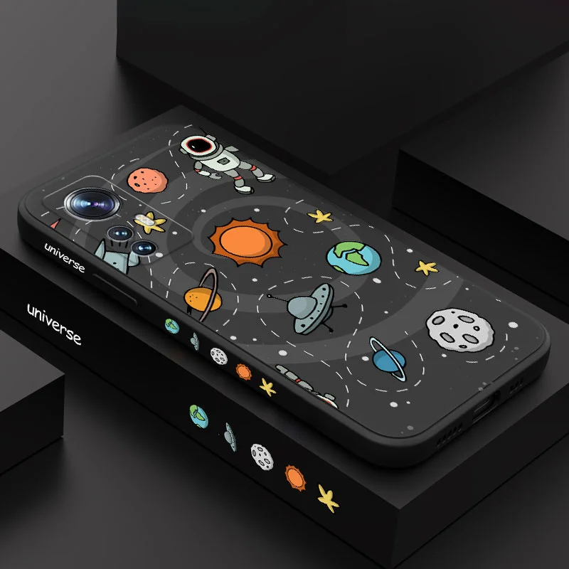 Astronaut-Themed Liquid Silicone Phone Case