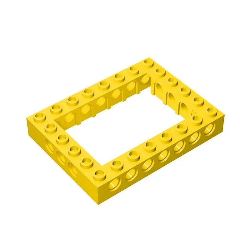 [6개입]【50g】 32532 6x8 천공 프레임 브릭, 어린이 DIY STEM 빌딩 블록 장난감, MOC 제작자 그룹을 위한 선물