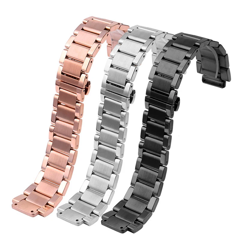 Premium Stainless Steel Watch Strap with Raised Mouth