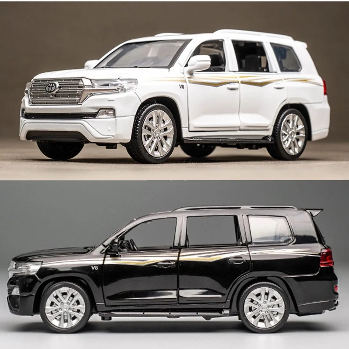 1:32 BMW X5 Pullback Car Toy with Lights Engine Sound, Suzuki Toyota Audi Diecast Car Model Scale Replica Gift Kid Boy Toy 6