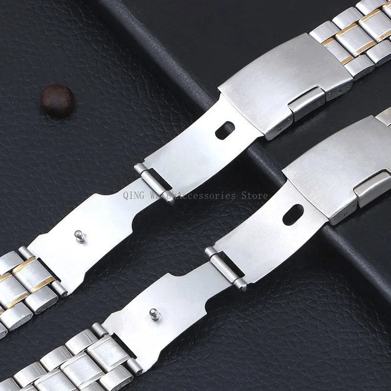 Stainless Steel Sport Strap - Elegant Metal Watchband Replacement Accessory
