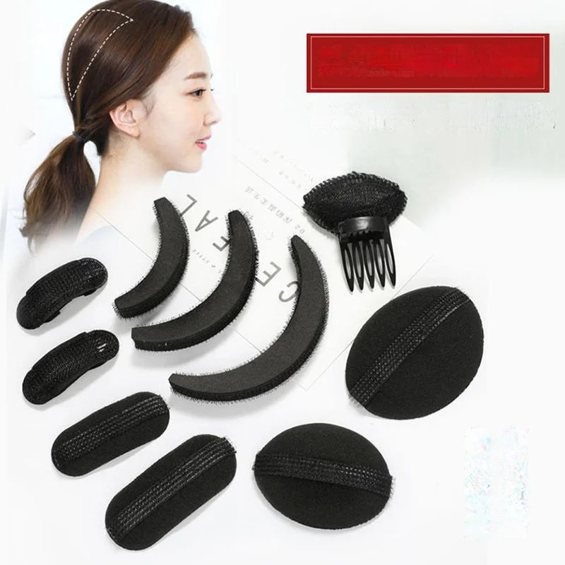 헤어루트 솜털 장치 보이지 않는 이음새가없는 푹신한 스틱 플랫 헤드 패드 헤어기기 한국 패드 하이탑 헤어패드 포스트 여성용, 모근 헤드랜턴