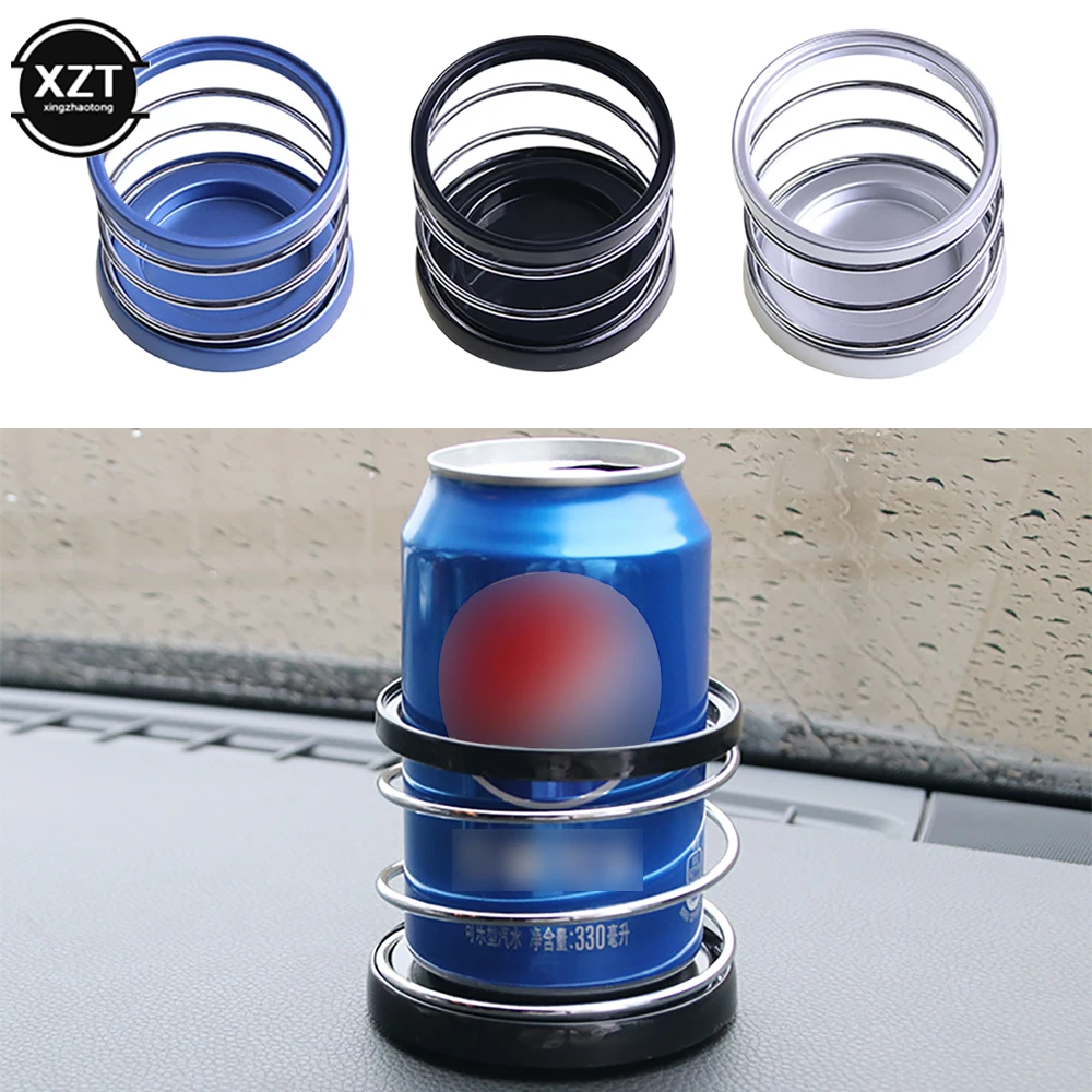 High Quality Auto Spring Cup Holder Beverage Rack Phone Holder Car Accessories Interior Portable Universal Car organizer Storage