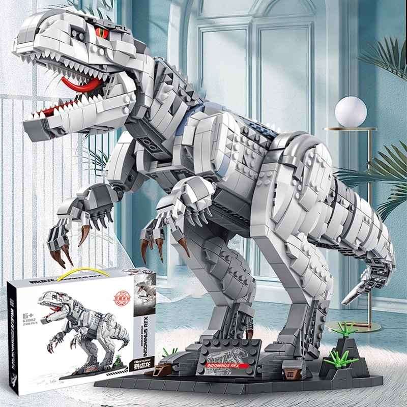 Dinosaur Building Blocks Set T-Rex Model Dinosaur World Animal Architecture Bric