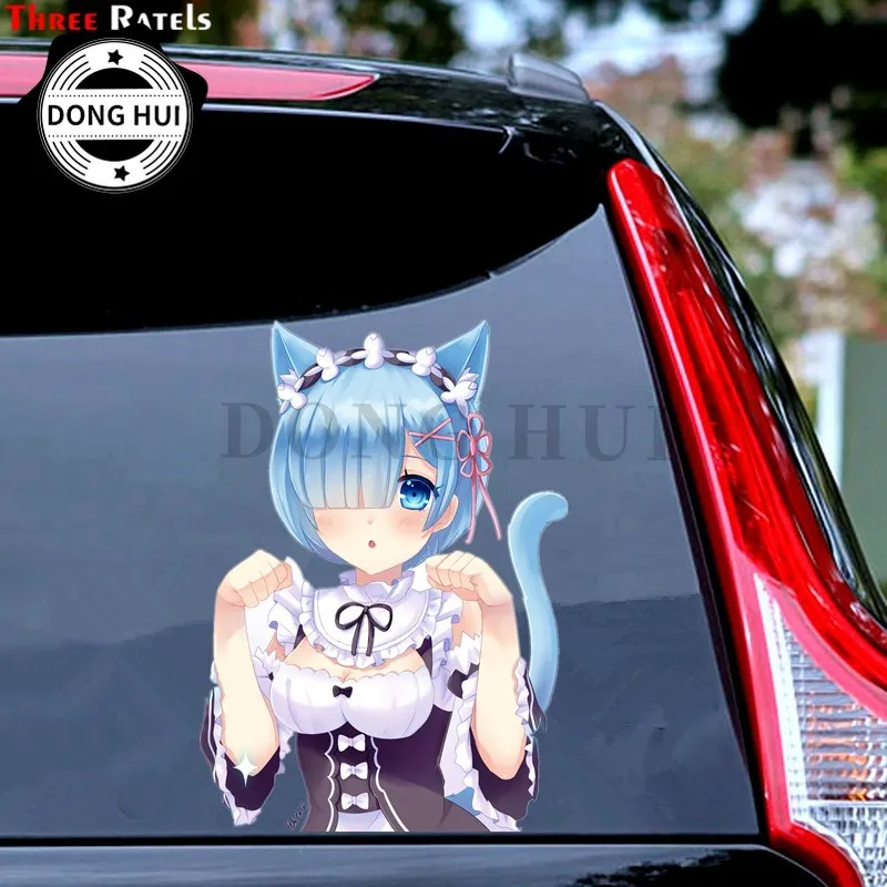 

Rem Re Zero Sticker Kitty Neko Wall Sticker Off-road Vehicle Motorcycle Refrigerator Helmet Laptop Skateboard Decal