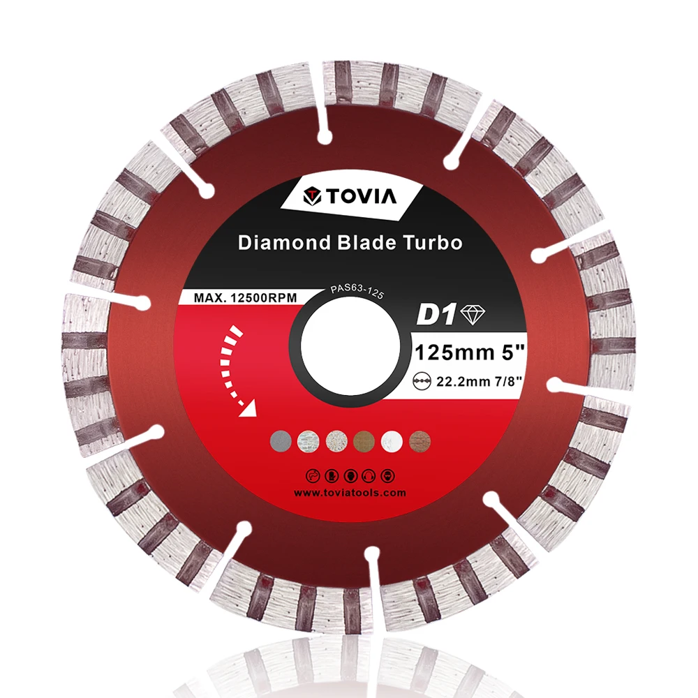 7" Diamond Segments Saw Blade Cutting Disc Wheel Dry for Granite Concrete Stone 