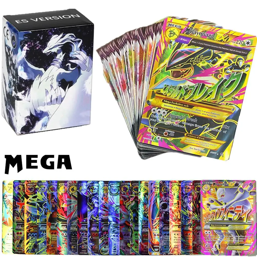 Pokemon Shining Card 100 Vmax 200 Gx Best Selling Children Battle Versión  En Inglés Game Tag Team Mega Collection Card60-300pcs - Game Collection  Cards - AliExpress