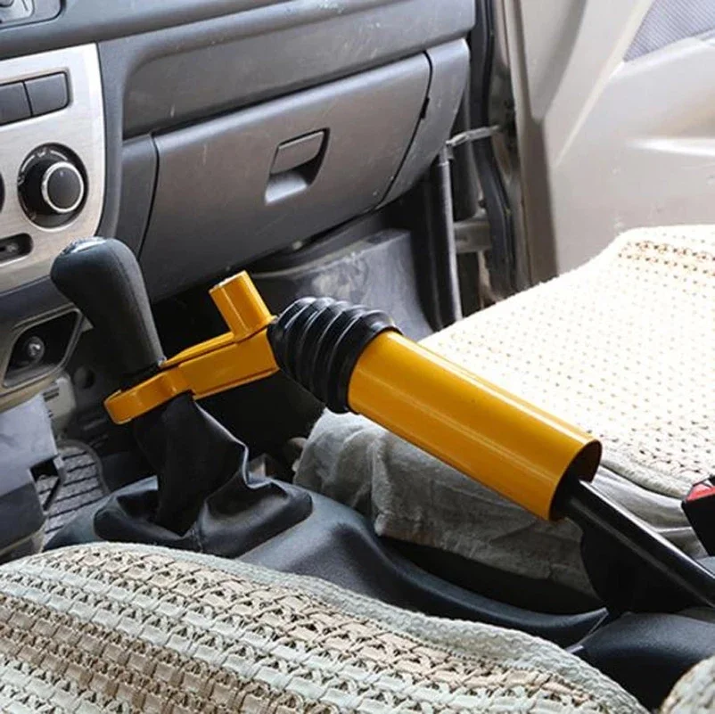 NEW Car Handbrake Shift Lock Stainless Steel Anti-Theft Strong Security Auto Accessories for Truck SUV Trailer Lock