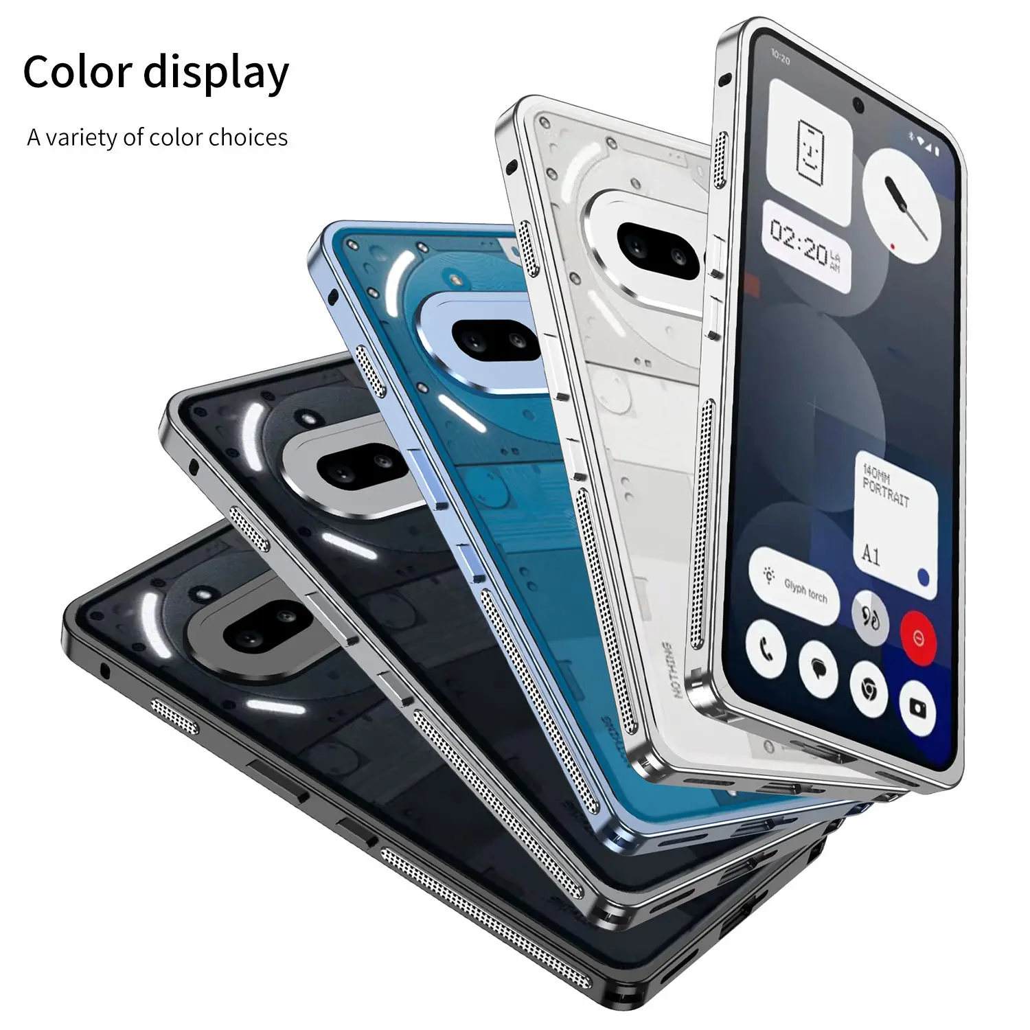 Aluminium Alloy Metal Frame Bumper with Camera Protector Cap Cover