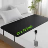 68x185x0.06cm Grounding Mat Leather Mattress Conductive Carbon Pad For Better Sleep Reduce Stress With 4.5m Earthing Conductor