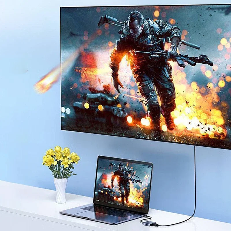 S769a77338d0e4fc6b6b9ed289dcf91fd9 USB C HUB 3in1 Type C 3.0 to HDMI-compatible Docking Station PD Fast Charge 4K HDMI Adapter Splitter For MacBook Phone Computer Mallzona