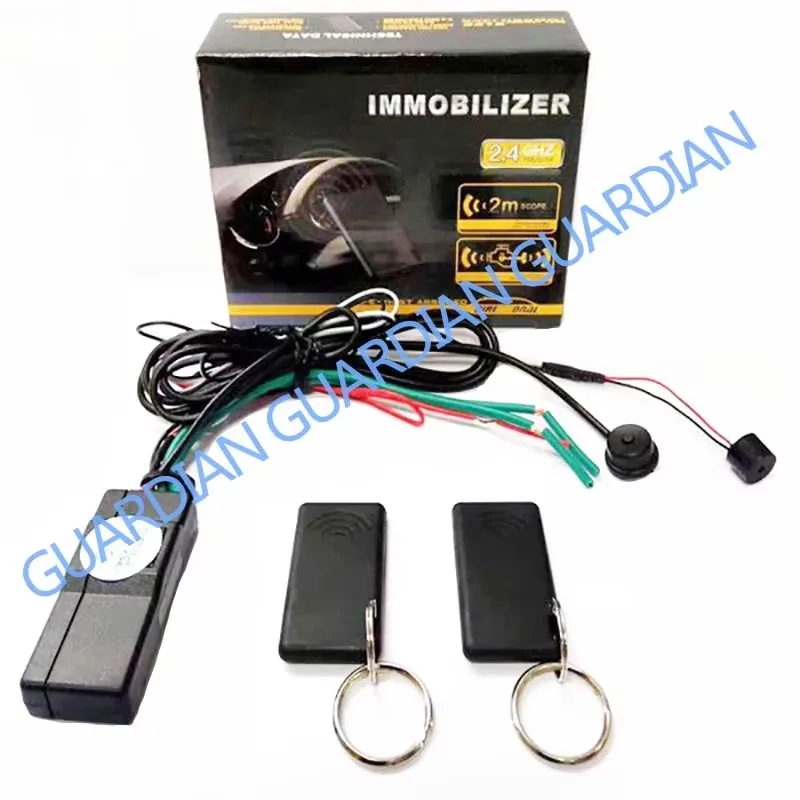 Tyatocepy 2.4G RFID Startonderbreker Draadloos Motorslot Auto Alarm Anti-Hijacking Circuit Afgesneden Auto Unlock Apparaat Gemakkelijk Installeren Gemakkelijk te gebruiken