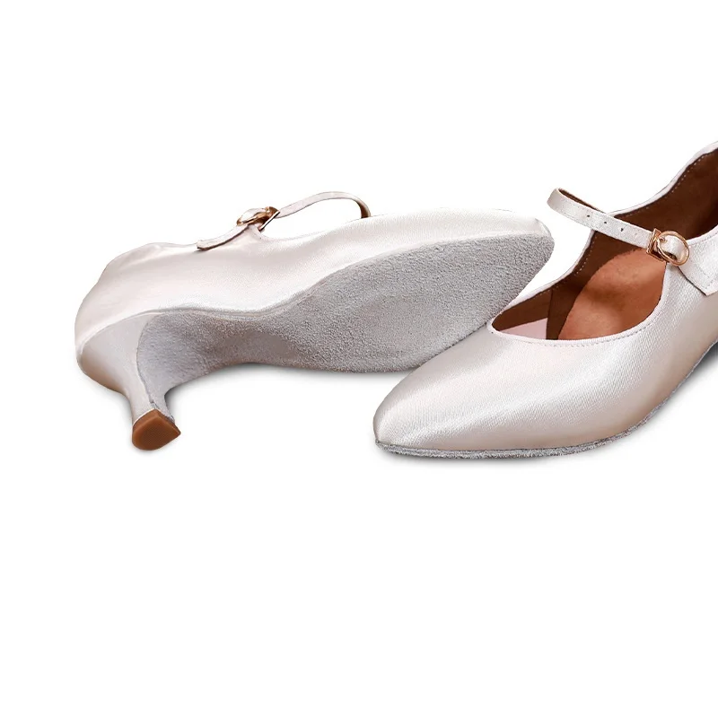 Women Modern Dance Shoes Standard Sneakers Dance Satin Soft-Soled Training Shoes Ballroom Dance Waltz Tango Ladies 3