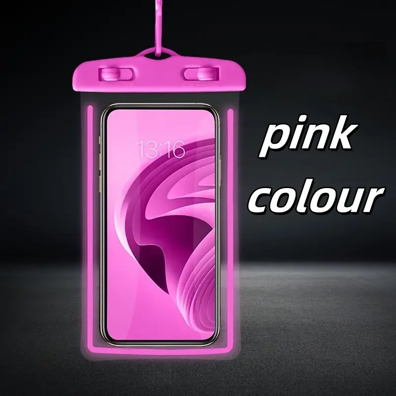 Luminous Waterproof Phone Pouch - Self-Sealing Design