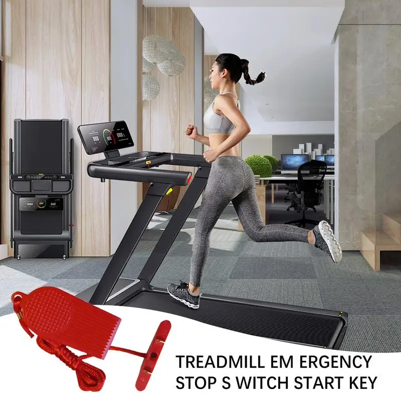 Treadmill Universal Safety Key Emergency Stop Switches Start Key Double Insert Key Enjoy Running Fitness Equipment Accessories