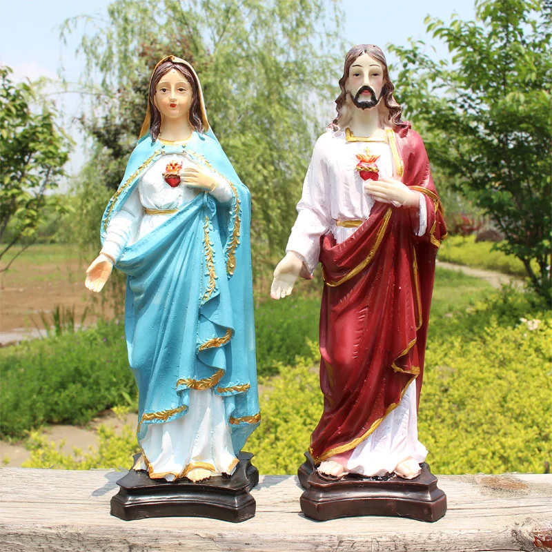 Virgin Mary Catholic Relic Resin Decoration Statue Decor 超爆安