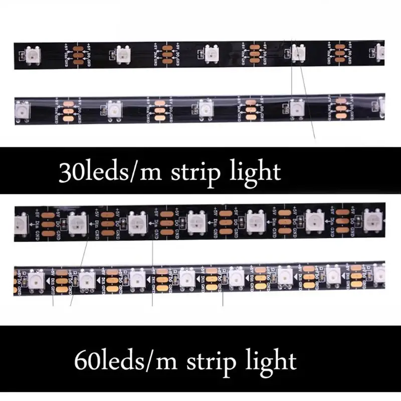 Addressable Rainbow PC Digital WS2812b LED Strip Light for 5V 3pin ARGB Header PC Case Asus Aura Sync RGBIC Fusion MSI Mystic - Image 3