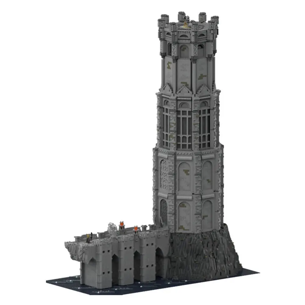 Torre Divine Con Edificio Modulare Interno Da Videogioco 16713 Pezzi Moc
