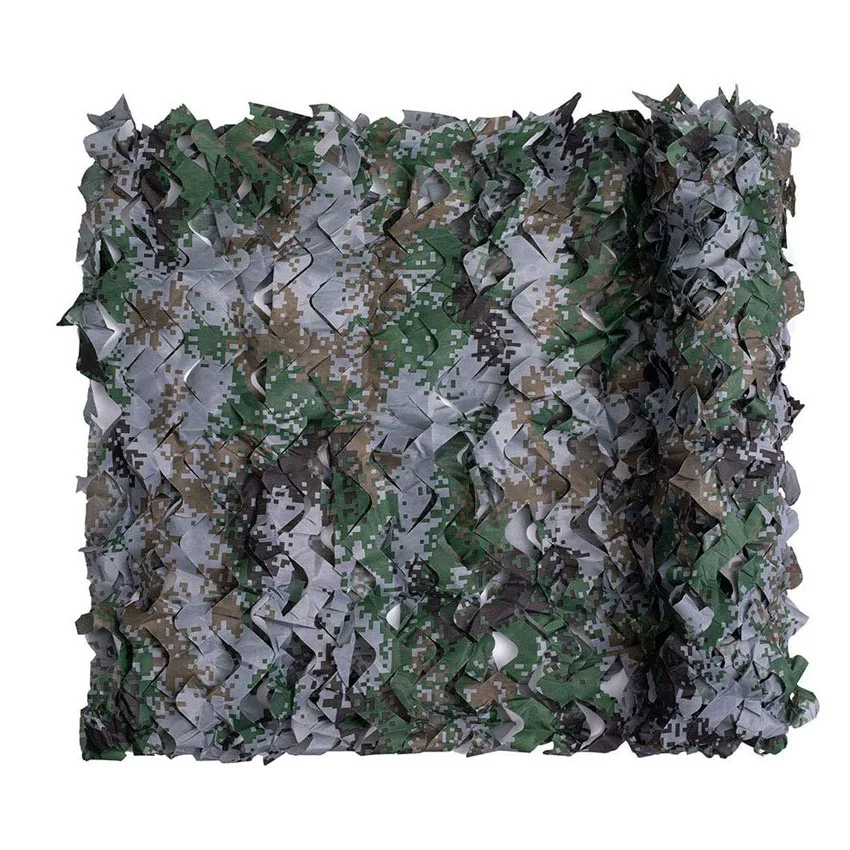 Outdoor camo leaf blind polyester light camo mesh camouflage net nets for hunting hide Party Decor Sunshade