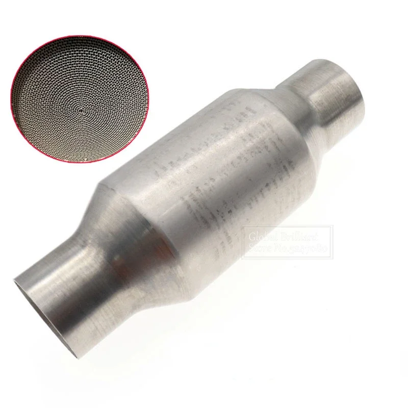 2"/2.25"/2.5"/3" 200 Cell High Flow Metallic-Core Race Catalytic Converter Catalyst Euro1