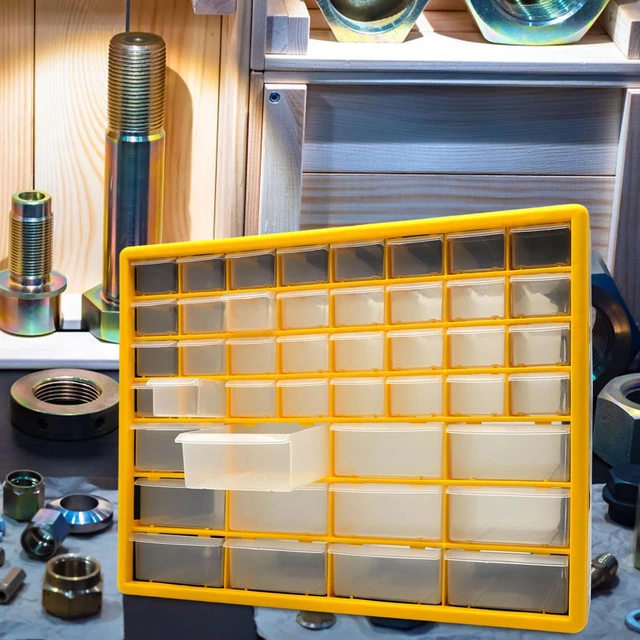 Small Parts Organizer Plastic hardware parts and Craft Cabinet for