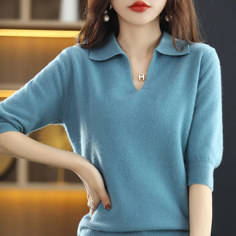 23 Spring and Autumn New Cashmere Sweater Women's T-Shirt 100