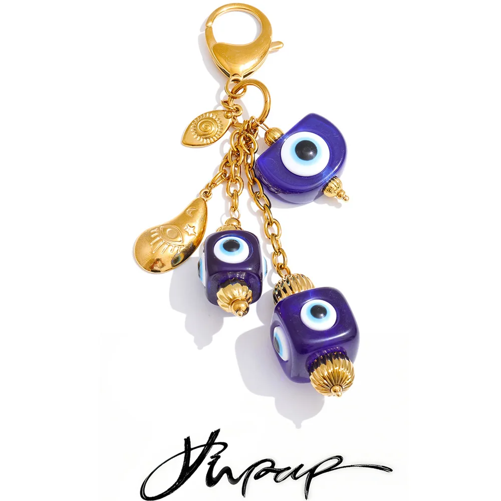 Yhpup Chain Pendant Key Chain Stainless Steel Waterproof