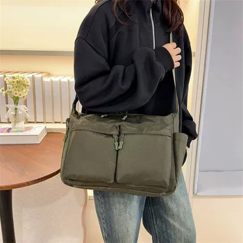 Borse a Tracolla Casual Multitasca per Donne, Borsa a Spalla in Nylon alla Moda, Grandi Borse da Donna, Borsa da Viaggio e Shopping Femminile