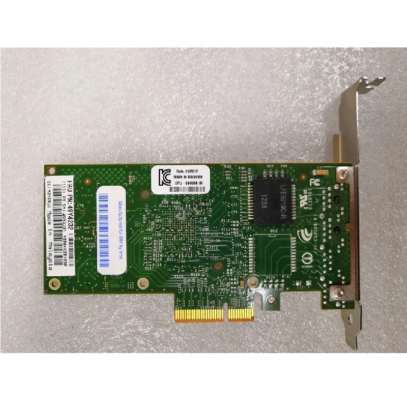 

Original For 3690x5 server Intel dual-port Gigabit network card intel82580 chip 49Y4232 49Y4230