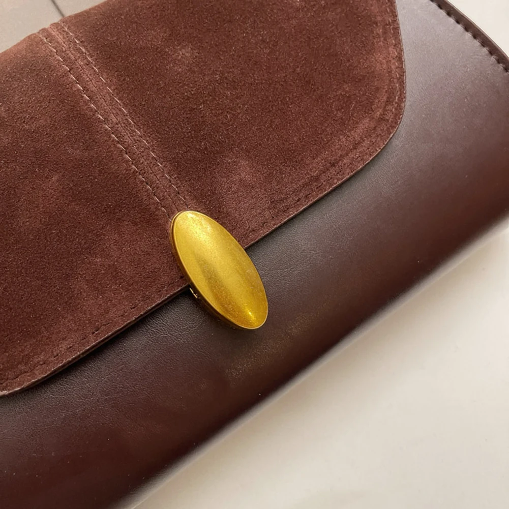 Fashion PU Shoulder Bag Retro Tote Handbag Adjustable Strap Vintage Small Tote Bag Trendy Commuting Bag Outdoor Travel Bag