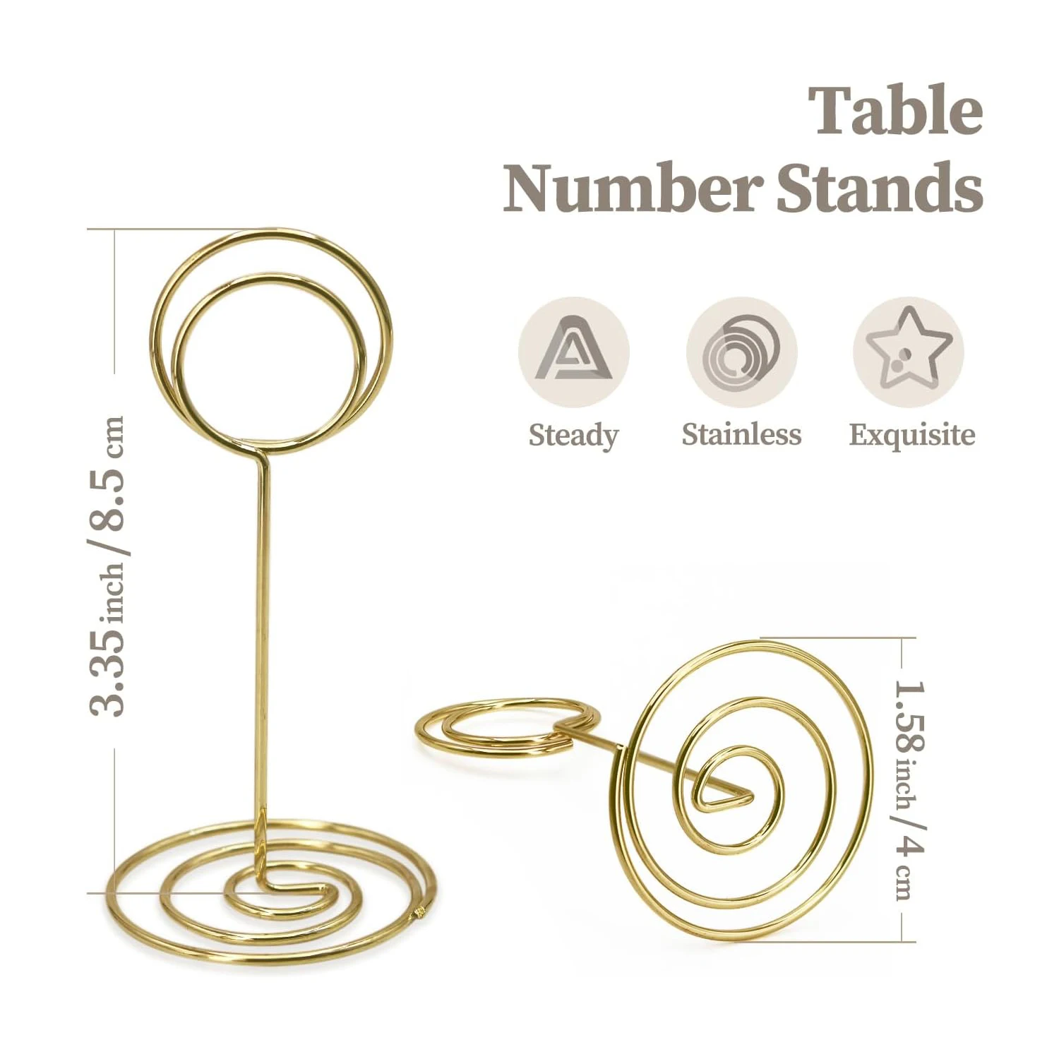 Place Card Holders Table Number Holders Table Sign Stand Picture Memo Note Holder 6/12Pcs for Wedding Birthday Party