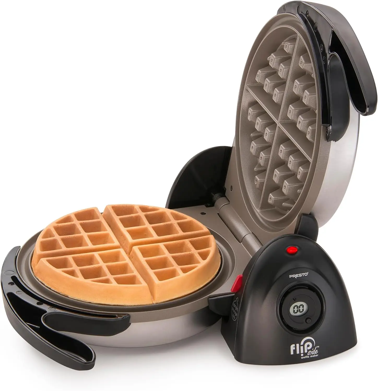 

Presto 03510 Ceramic FlipSide Belgian Waffle Maker,Black