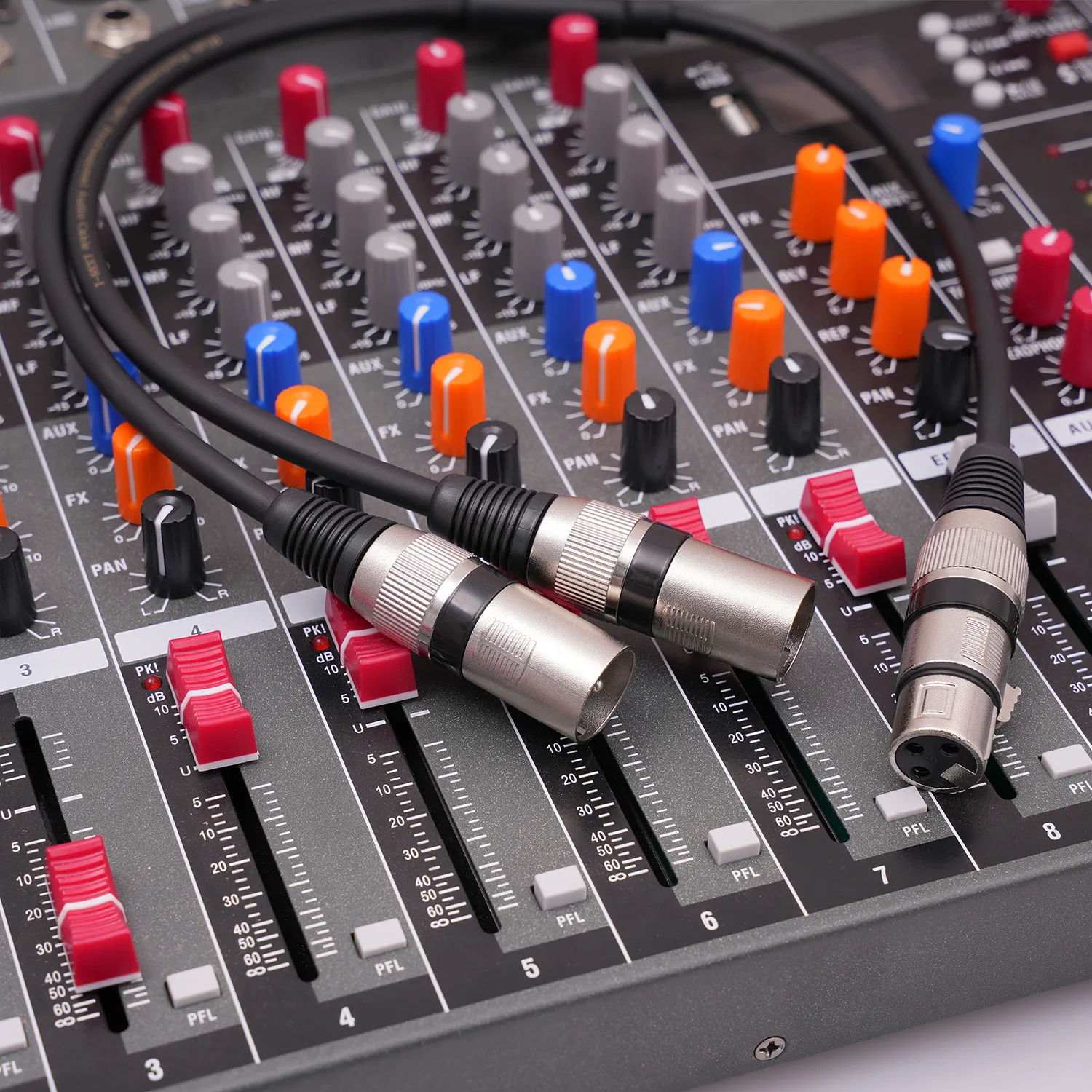 이중 차폐선 0.5m XLR 스플리터 1-2 캐논 AUX 케이블 (1개 암컷, 2개 수컷) 믹싱 콘솔 마이크 캐논 오디오 케이블