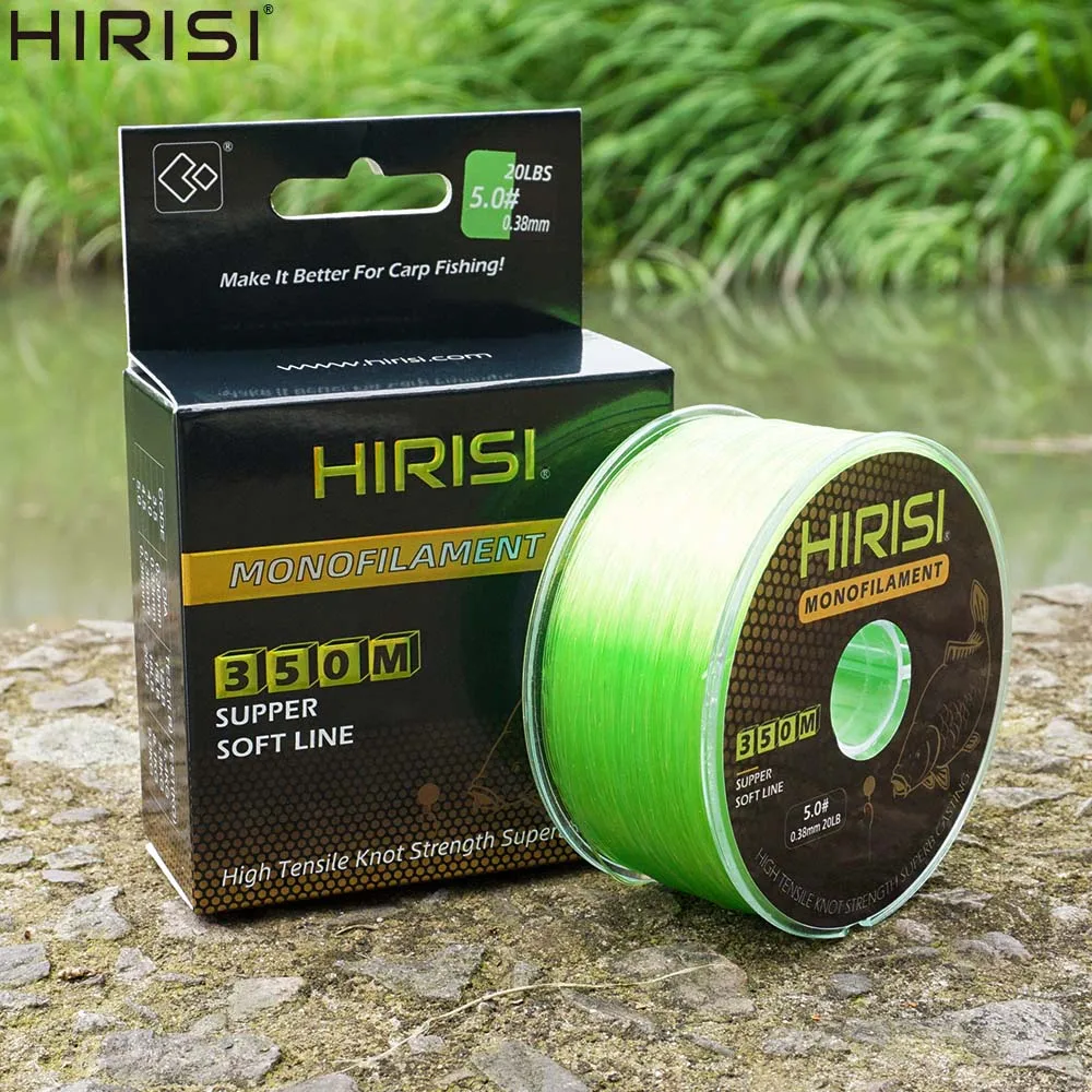 Hirisi 350m Super Strong Fishing Line Japan Monofilament Nylon 12LB-20LB Carp Fishing Line Fishing Accessories