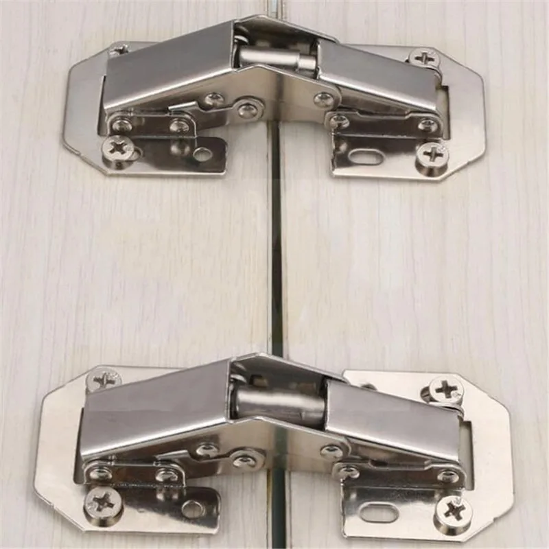Cabinet Hinges Furniture Hinge Cabinet Door Hinges 1/3/5pcs 90 Degree No-Drilling Hole