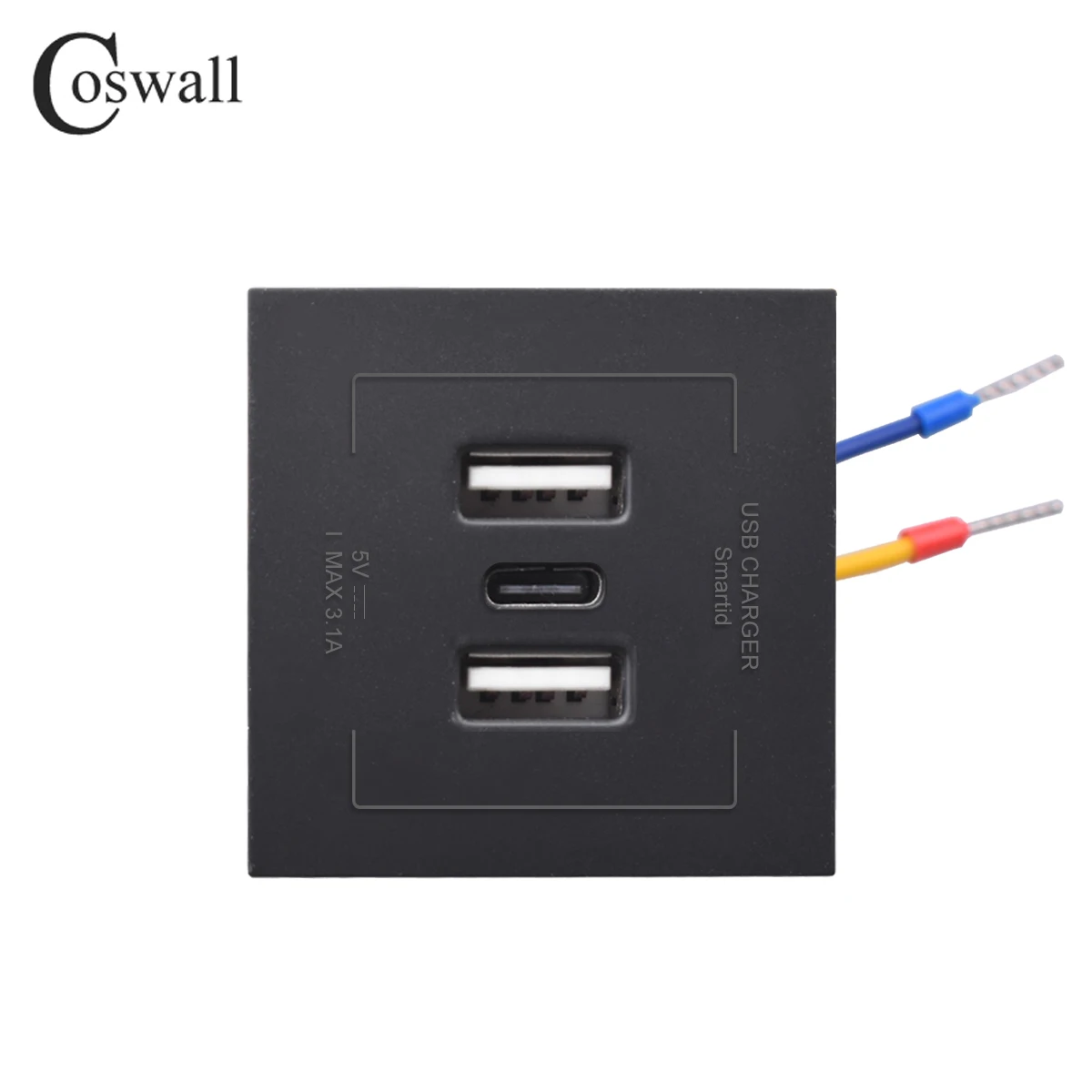 Coswall Dual USB Wall Charger with 20W Fast Charging Capability