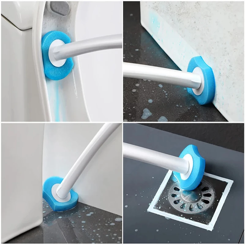 Bathroom Accessories Toilet Brush Set Disposable Toilet Brush Without Dead Angle Cleaning Tools Household Long Handle Cleaner Brush Bathroom Accessories For Toilet